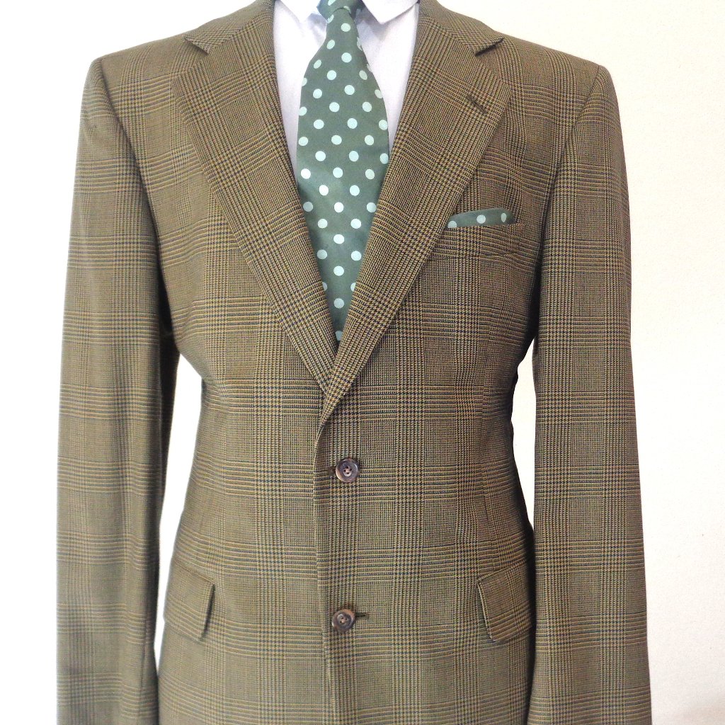 Nordstrom Custom Made Mens Plaid Check Men Blazer